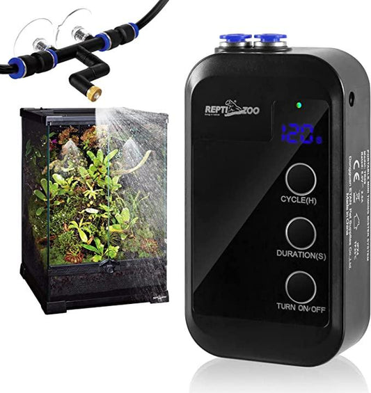 REPTI ZOO Reptile Mini Automatic Misting with Adjustable Spray Nozzles