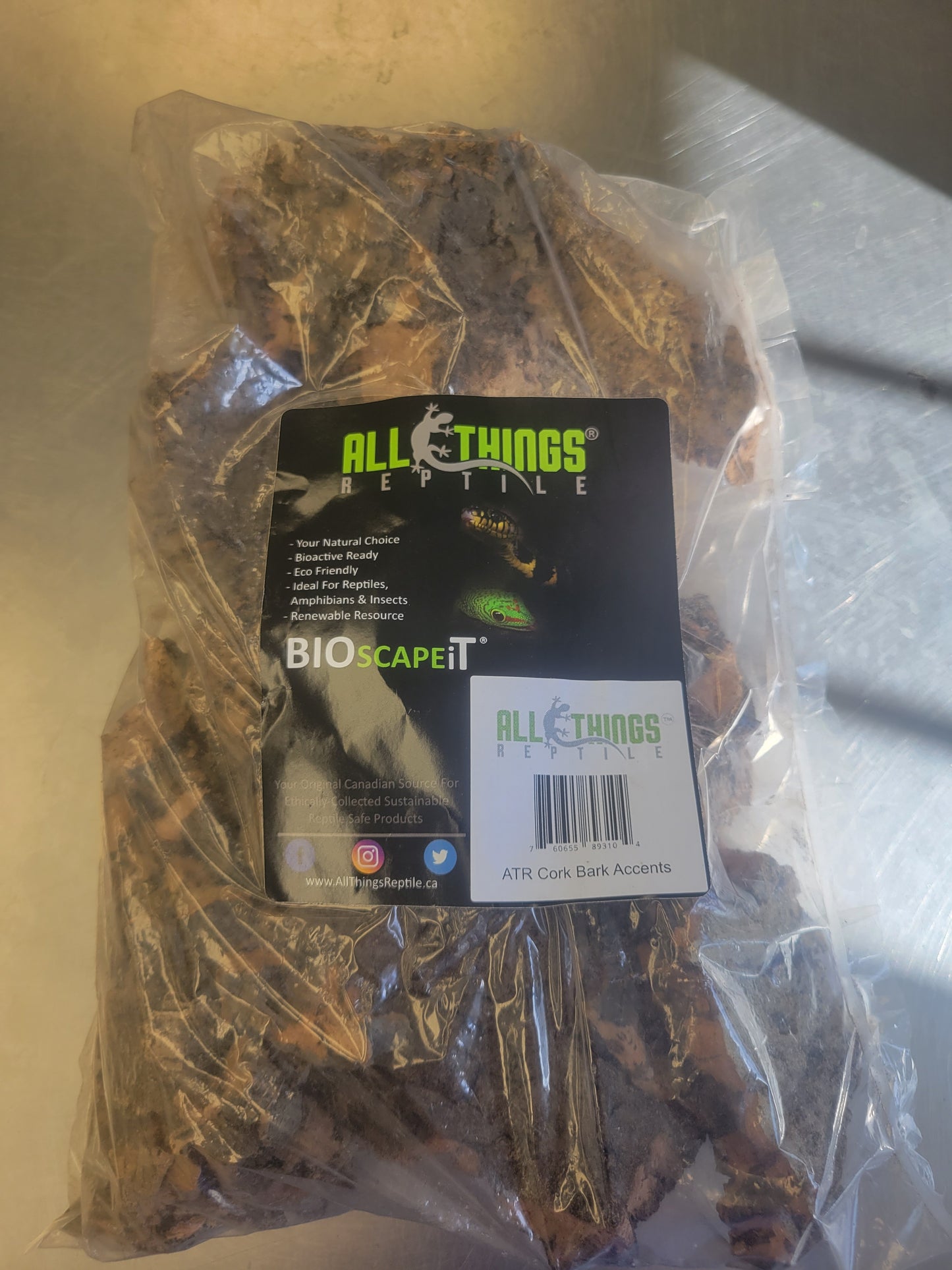 ATR Cork Bark Accent (approx. 1Lb)