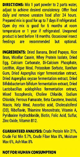 PANGEA FRUIT MIX PAPAYA COMPLETE GECKO DIET